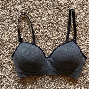 Nursing bra - M (32-34B) - black and gray